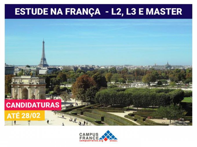 Candidaturas via Campus France seguem até 28 de fevereiro