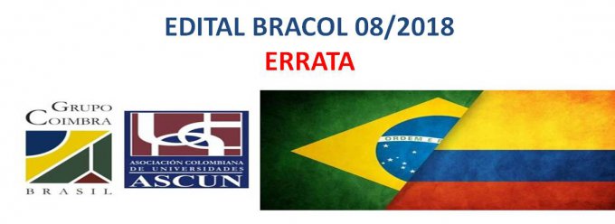 ERRATA - Edital BRACOL 08/2018