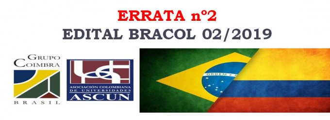ERRATA 2 (Cronograma) EDITAL 02/2019 BRACOL